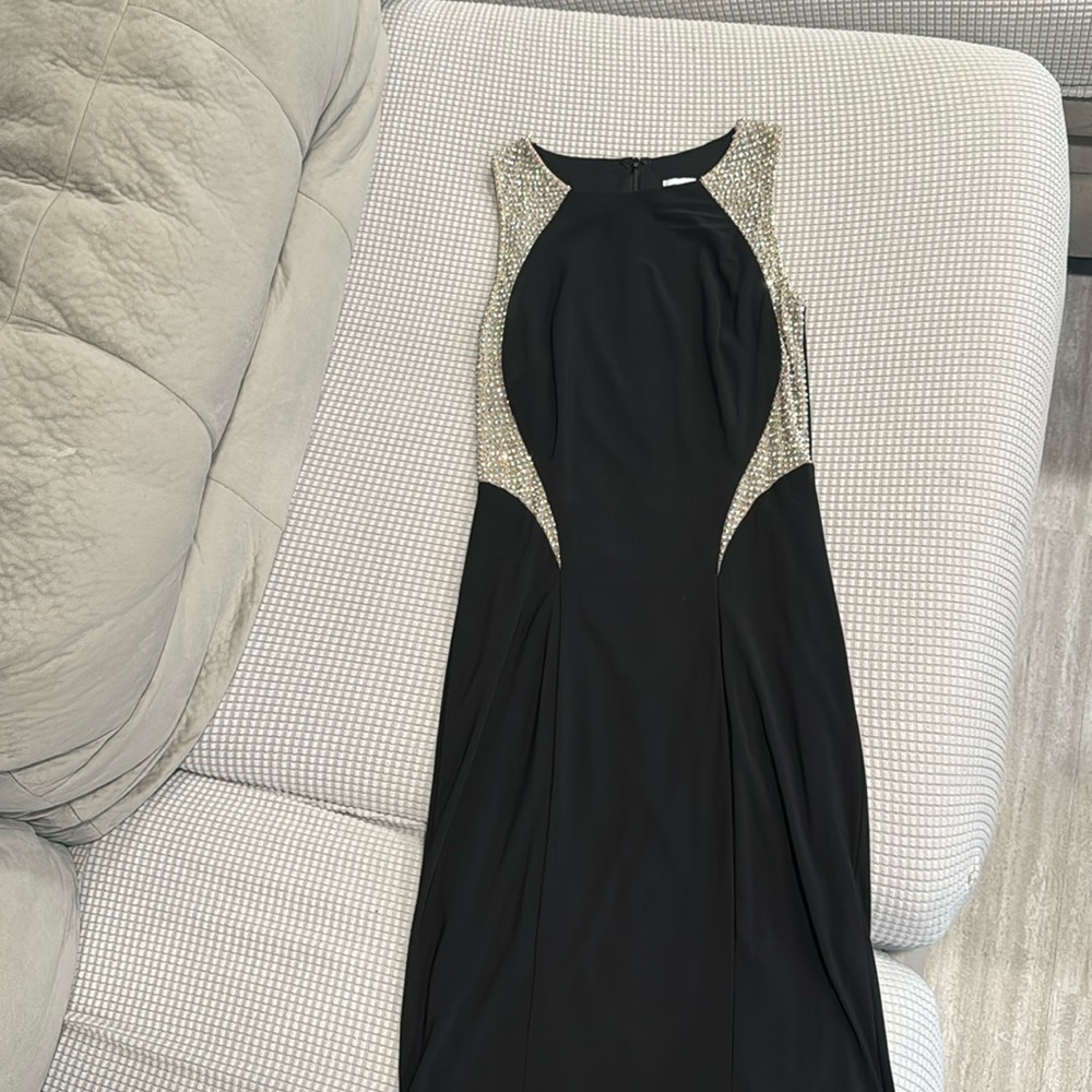 Black sparkle ✨ dress. Size 4 from Cache.